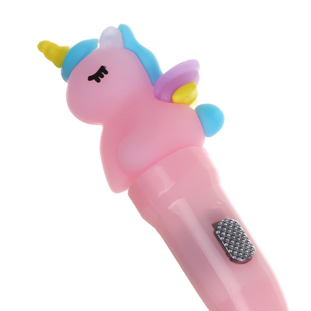 Ручка шариковая синяя с проекцией "Единорог", 3 дизайна, шоу-бокс - #4