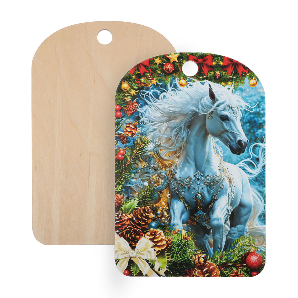 Доска разделочная "Новый год", 27x18x0,5 см, фанера, 5 дизайнов - #3