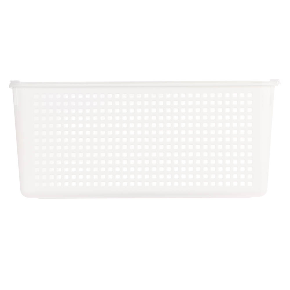 Корзинка Лофт 13л 395х272х168 мм с крышкой белый, серый - #8