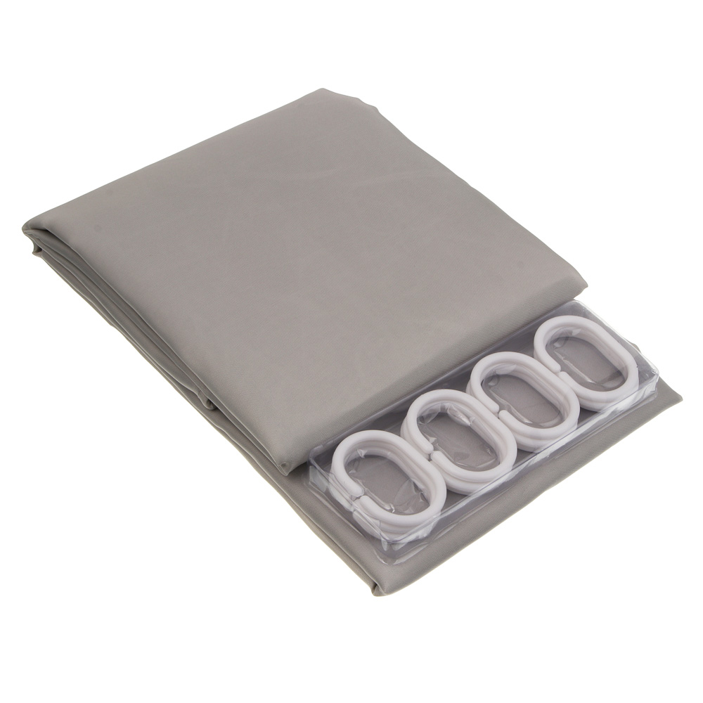 Штора для ванной тм VETTA Swanny, полиэстер 80 г/м2, 200x200см, 3 цвета - #4