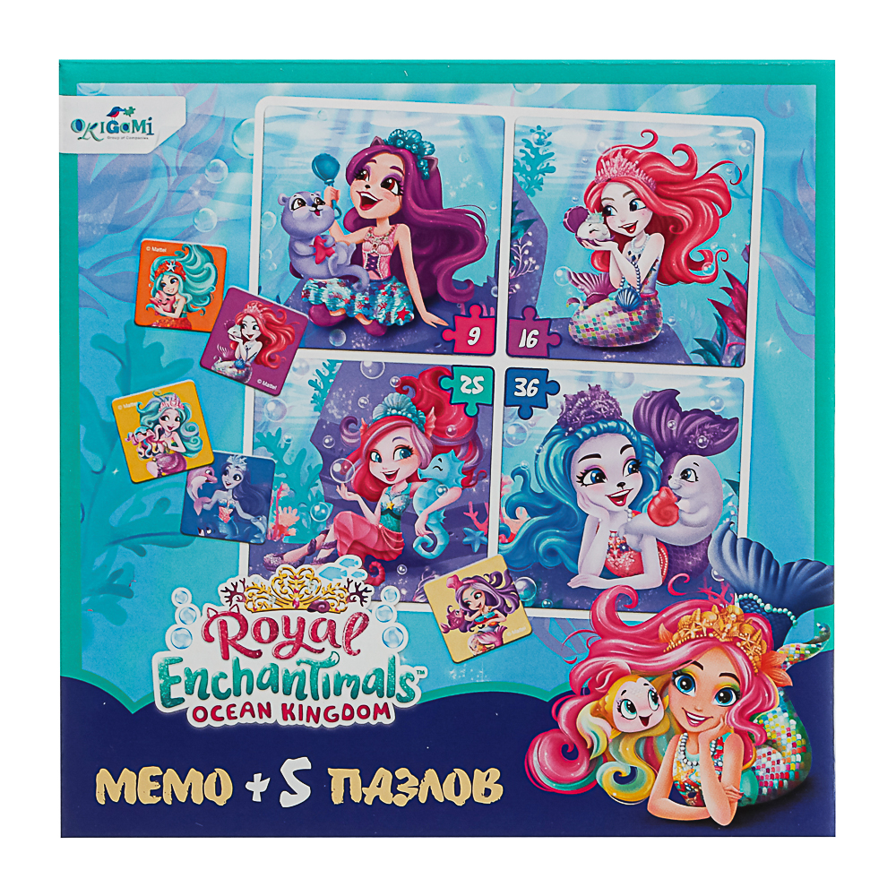Энчантималс. Игровой наб.Мемо+5 пазлов, 18x5x18см - #6