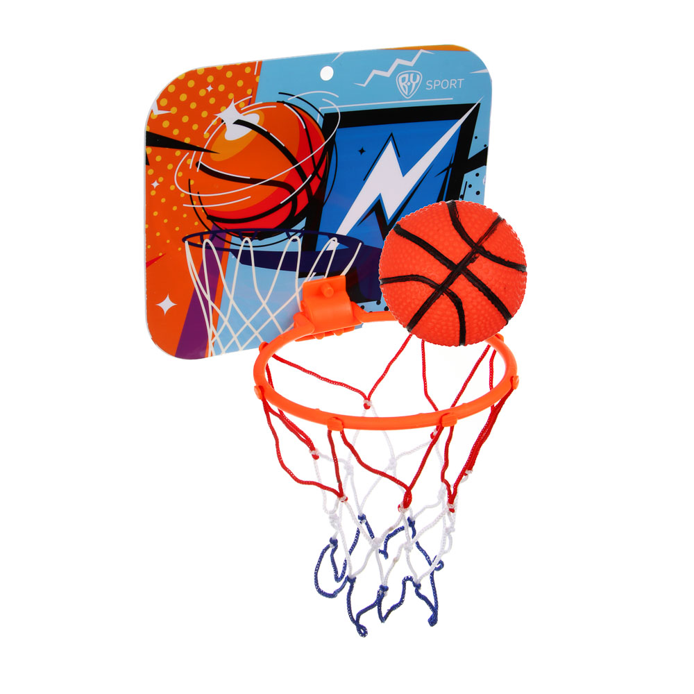 Баскетбольная корзина с мячом, тм BY SPORT, 23х18см, ПВХ - #2