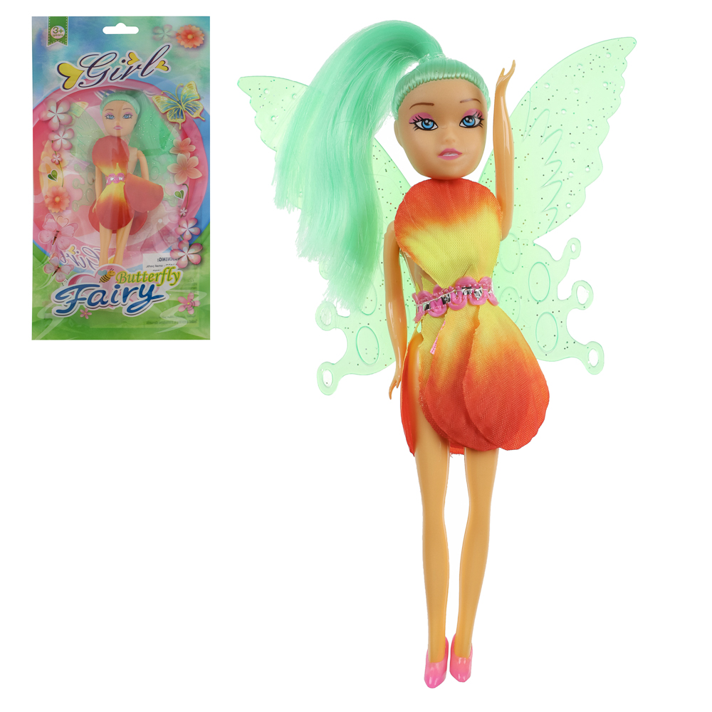 ИГРОЛЕНД Кукла в виде цветочной феи, 15,5 см, в пакете, 13х2,5х24 см, ABS, PP, PVC, 4 дизайна - #21