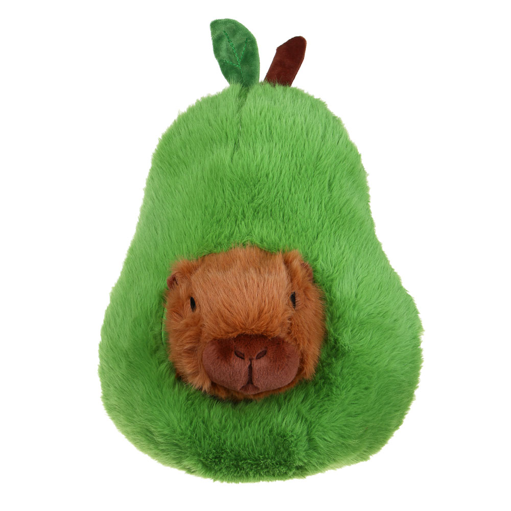 ИГРОЛЕНД Игрушка мягкая "Капибара в авокадо" полиэстер, 35 см - #1