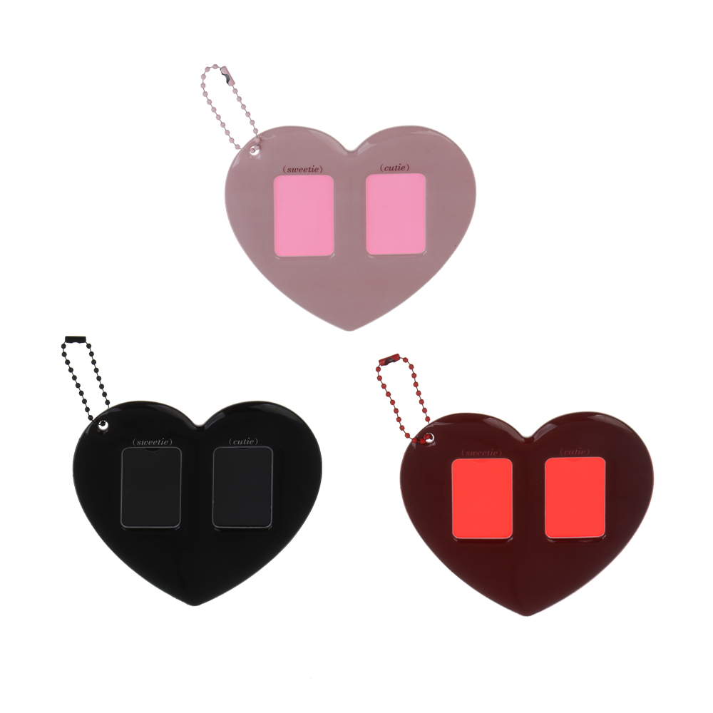 Брелок для фото тм Fntastic "Сердце", PVC,  9x10,6 см, 3 цвета - #1