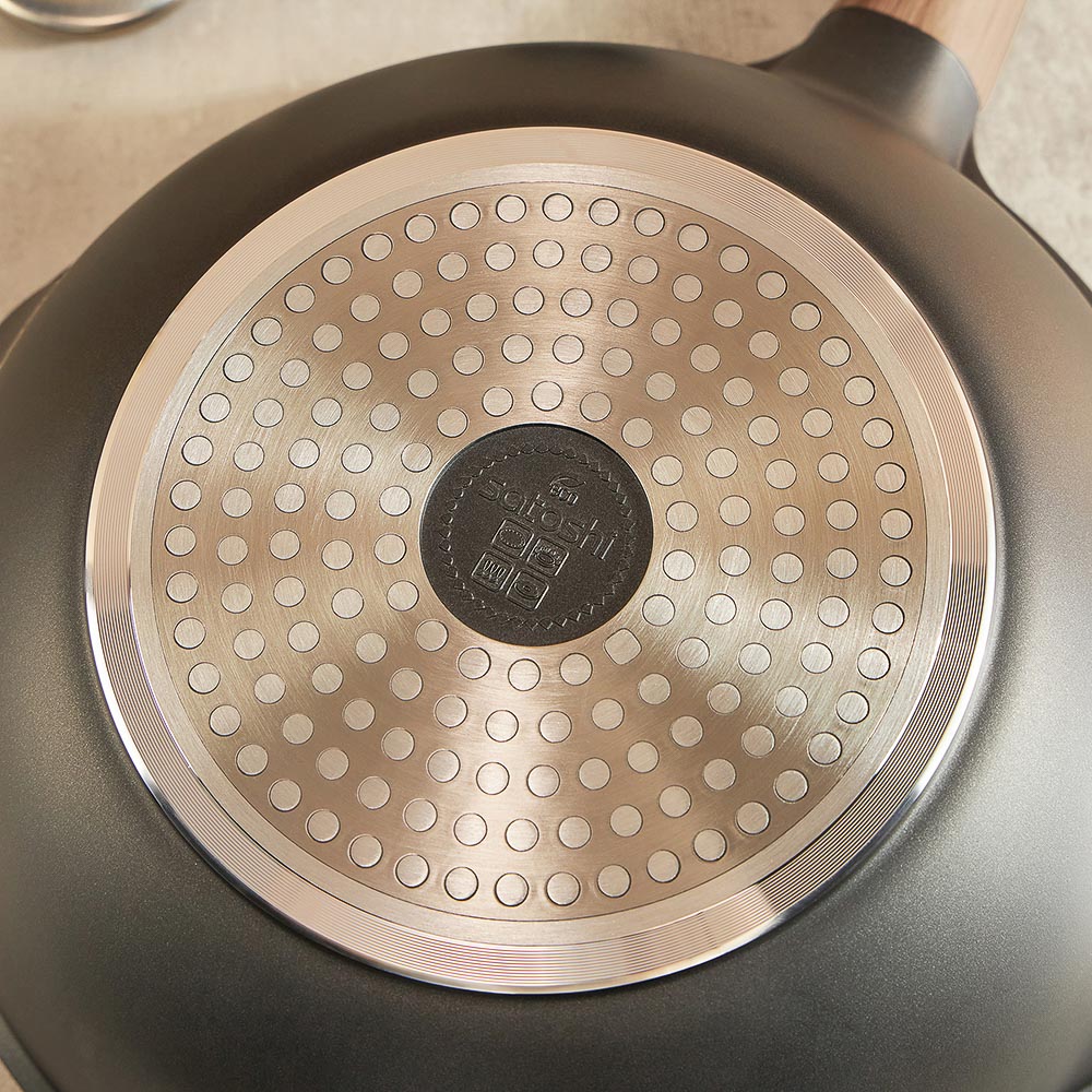 SATOSHI Карнуа Сотейник литой d28см, антипригарное покрытие Мрамор, индукция - #10