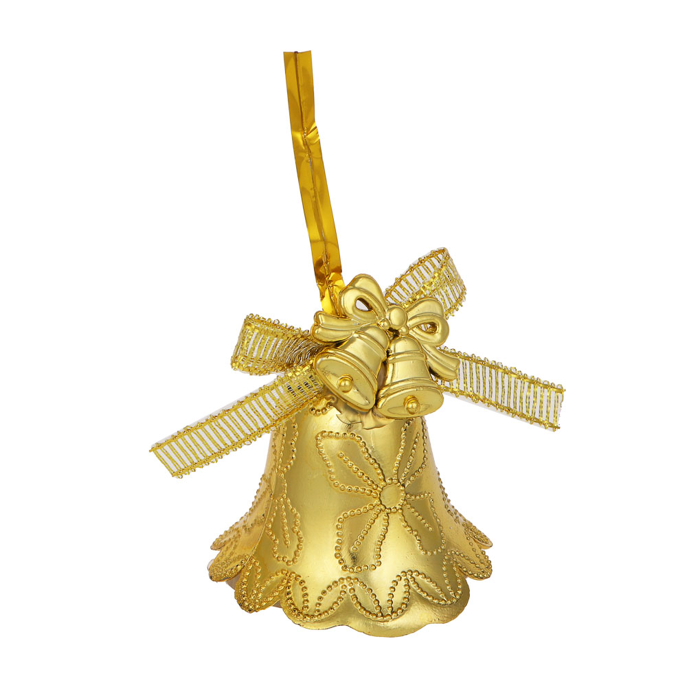 СНОУ БУМ Набор колокольчиков, 6 шт, пластик, 2 цвета (красный, золото ...