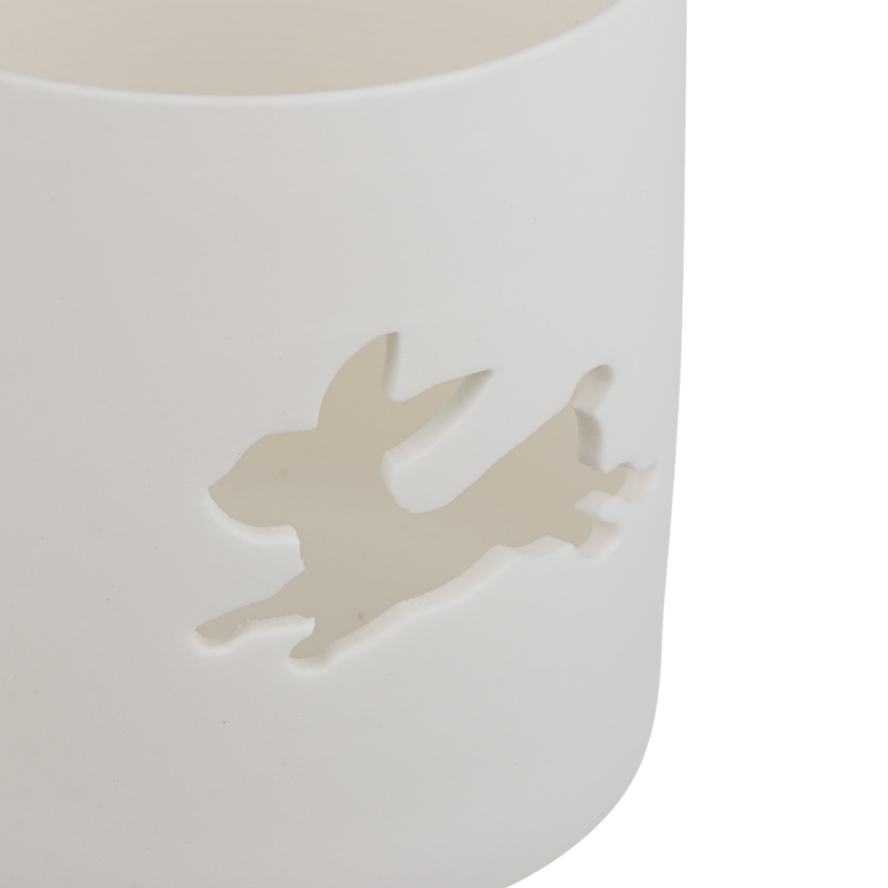 Подсвечник тм LADECOR "Кролики" 7,6x7,6x8 см, 3 вида - #4