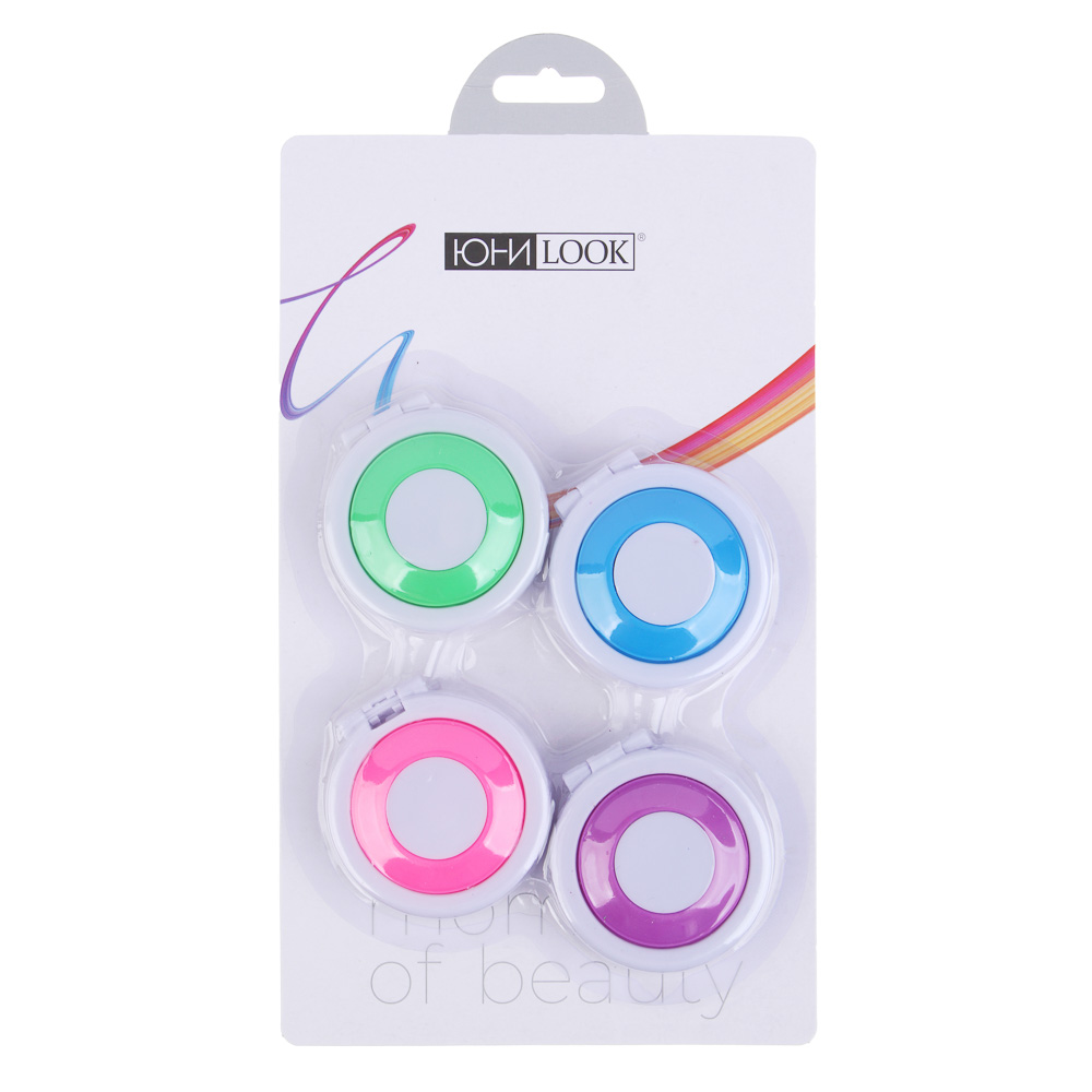 Набор мелков для окрашивания волос ЮНИLOOK 4шт, круглые, 4 цвета, ACS-77 - #6