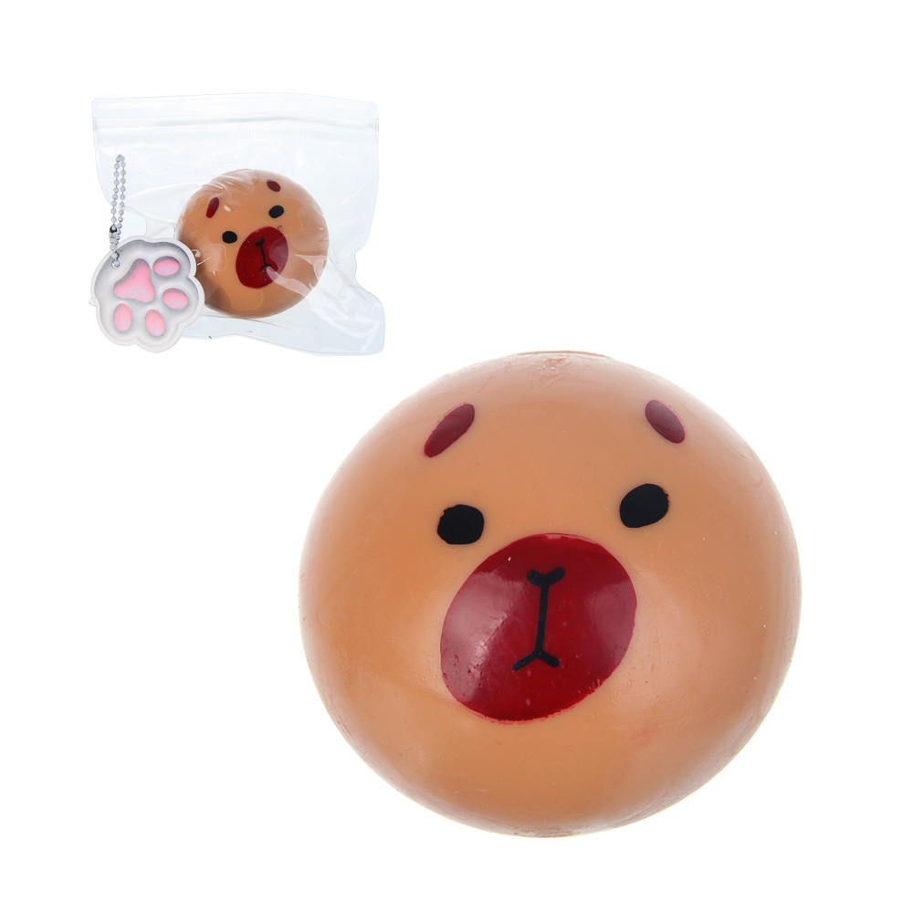 ИГРОЛЕНД Игрушка - антистресс, мялка, TPR, 13х12,5см, 6 дизайнов - #1