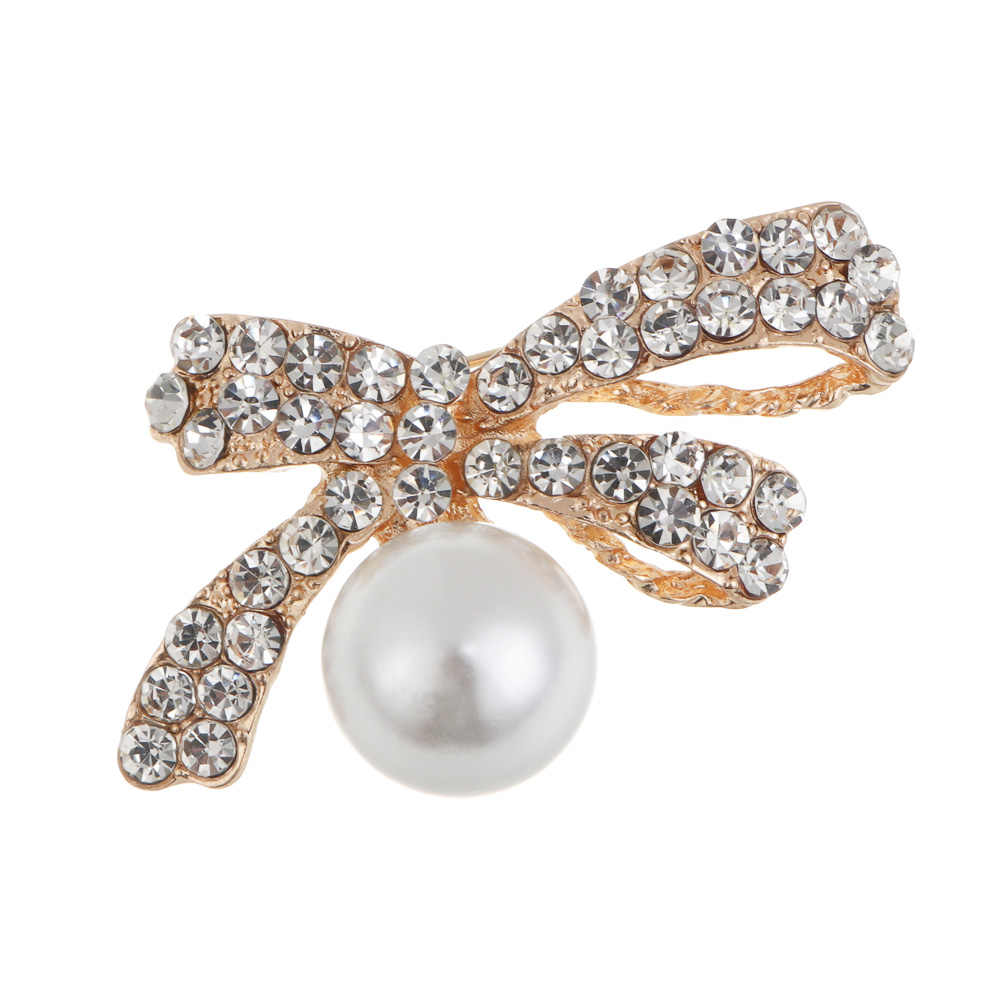 Брошь бантик, птица, сплав, БЖ25-24 - #3