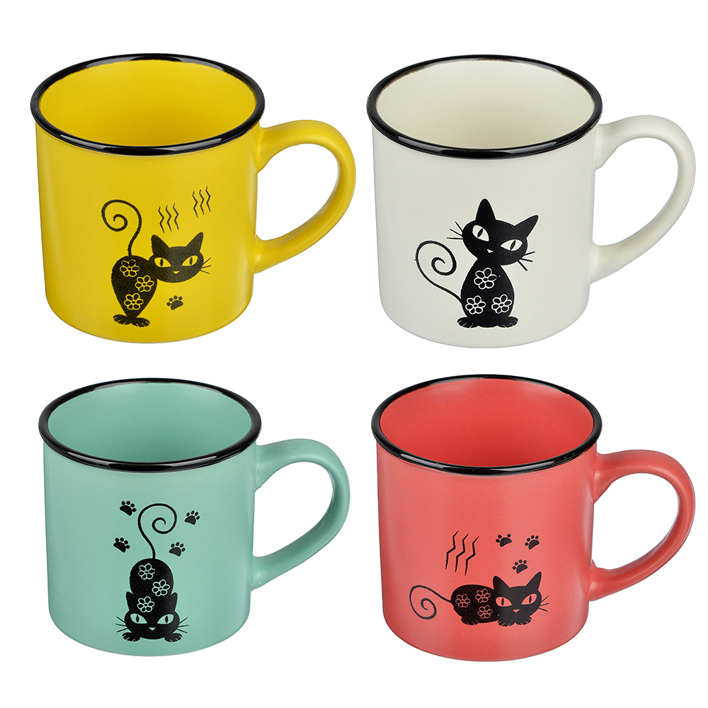 Черная кошка Кружка, 310мл, керамика, 4 цвета - #2