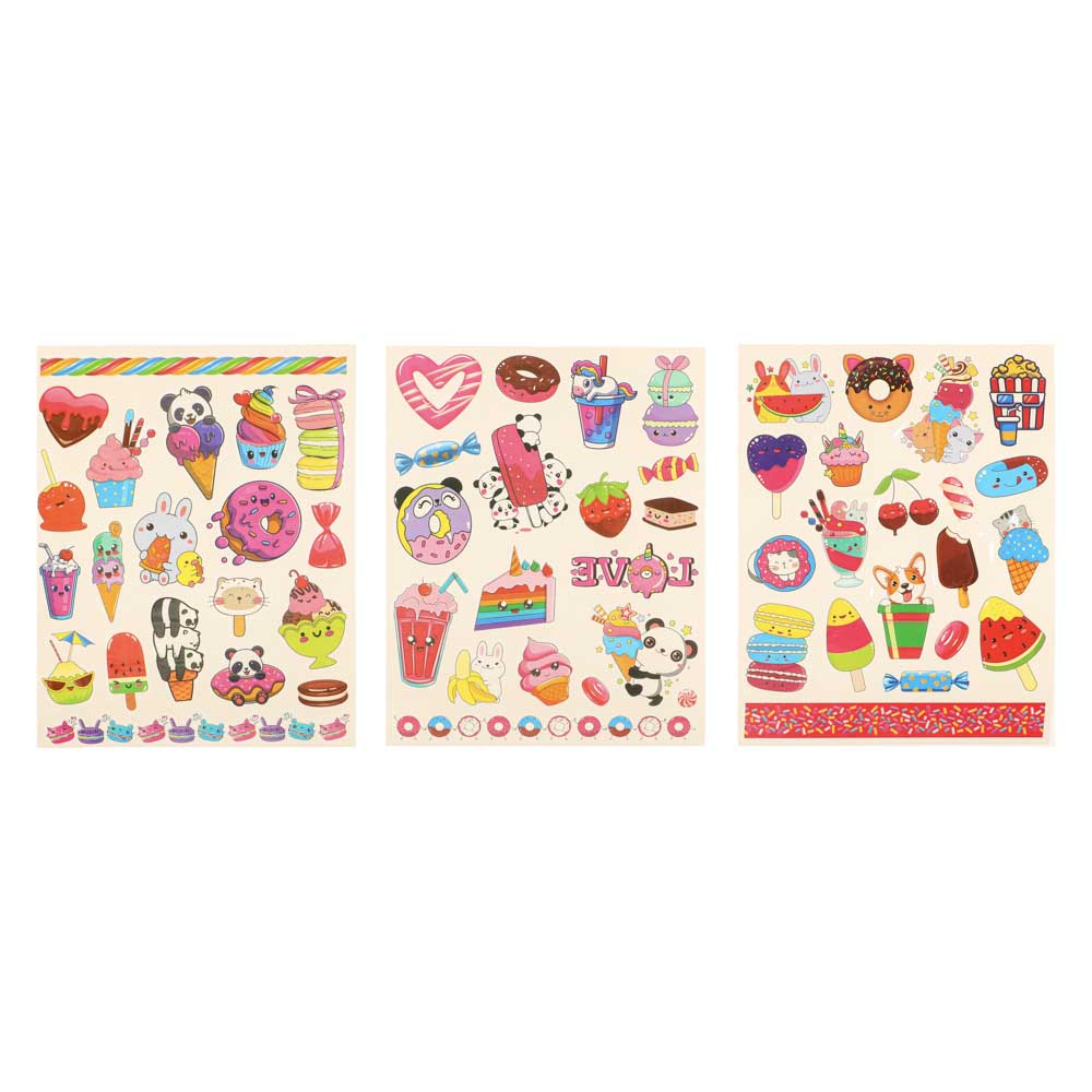 НД ПЛЭЙ Наклейки-татуировки, бумага, 11,8х19см, 2 листа, 4 дизайна - #27