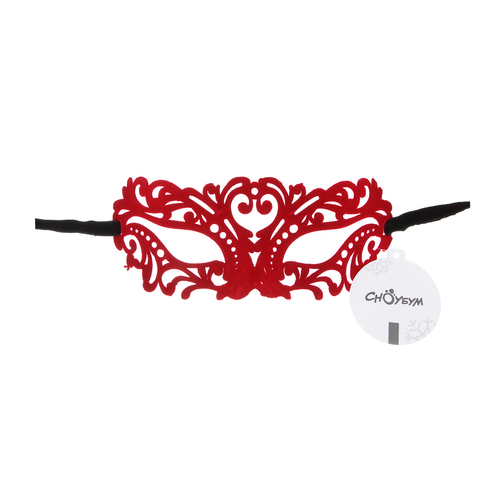 СНОУ БУМ Маска на завязках, 23х7,5см, пластик, полиэстер, 4 цвета - #5