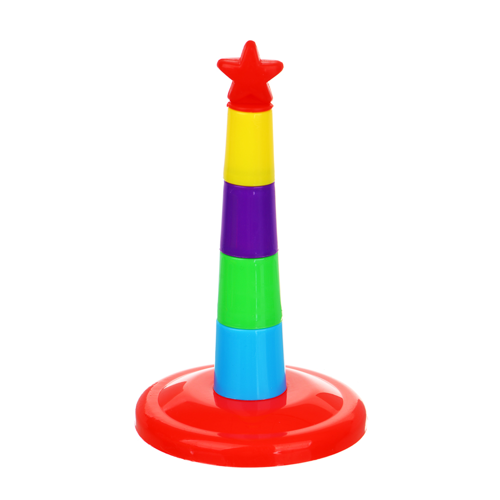 Развивающая игрушка ИгроЛенд "Пирамидка с кольцами" - #6