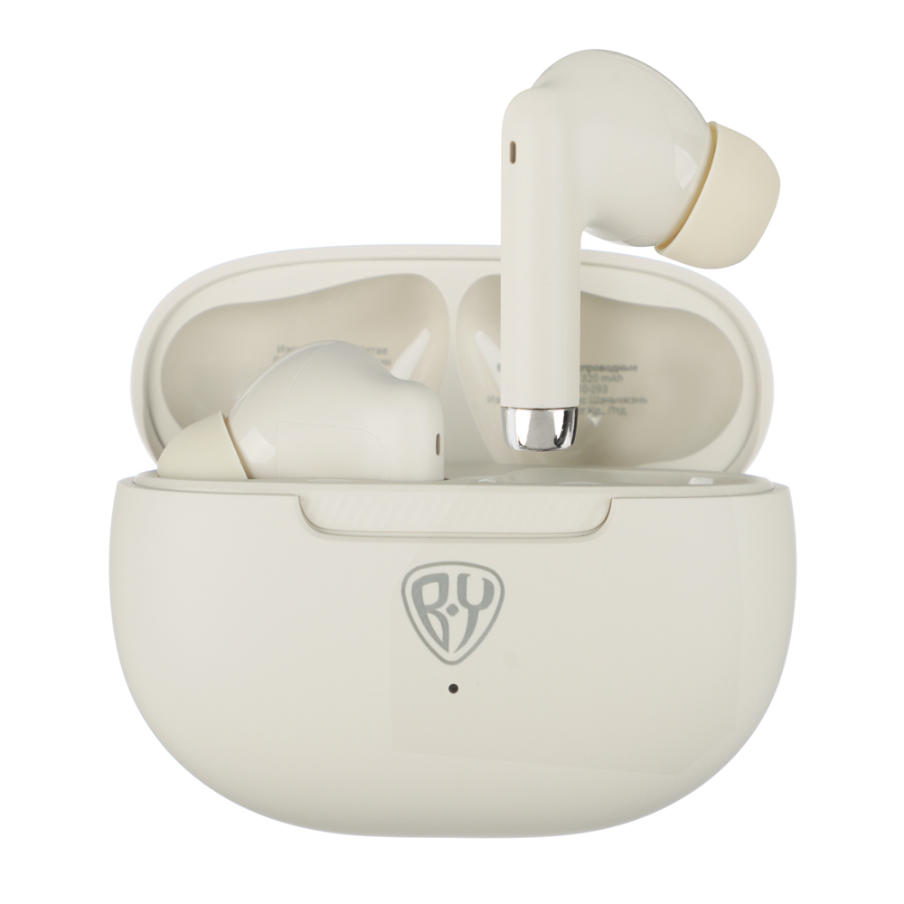 Наушники беспроводные TWS BY Voxta, внутриканальные, 35/320 мАч, BT5.4, бежевый - #1