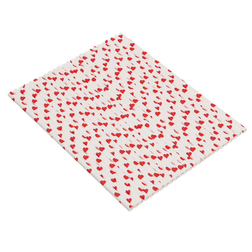 Набор трубочек для напитков тм Fntastic, 19,5 см, бумага, 25 шт, 4 дизайна - #7