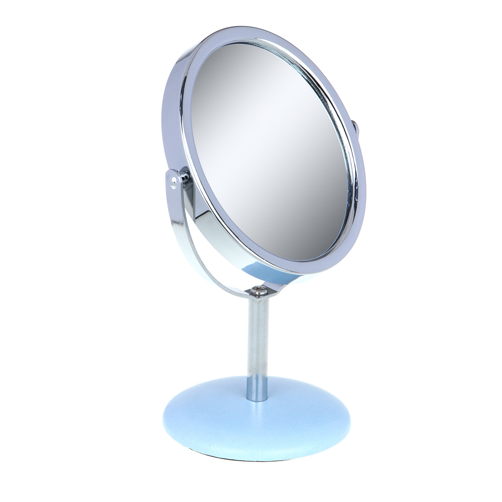 ЮНИLOOK Зеркало настольное, металл, ПУ, стекло, 16х8,5см, 6 дизайнов - #4