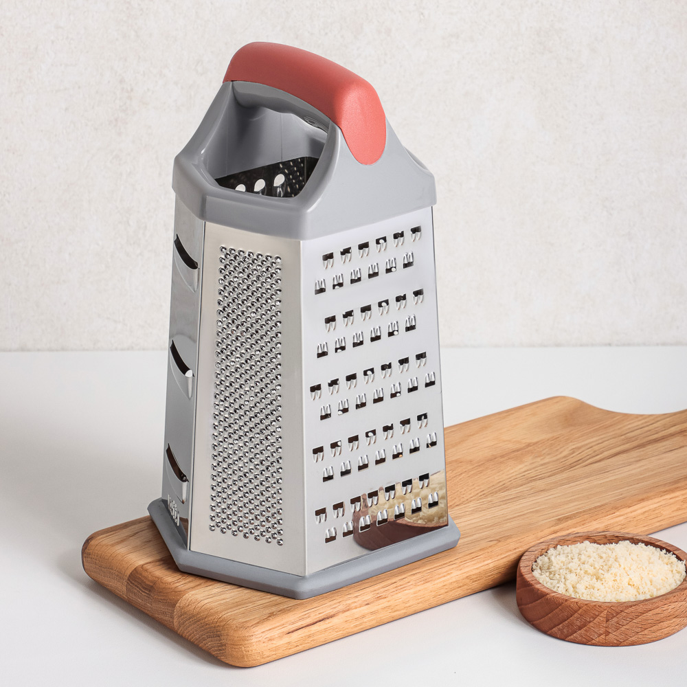 VETTA Терка 6-и сторонняя 22см, нерж.сталь - #8