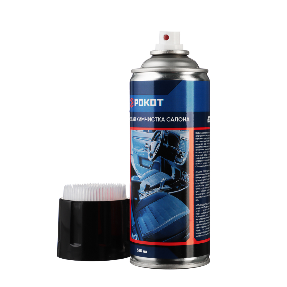 РОКОТ Сухая химчистка "пенная" щетка-крышка, аэрозоль, 520мл. - #3
