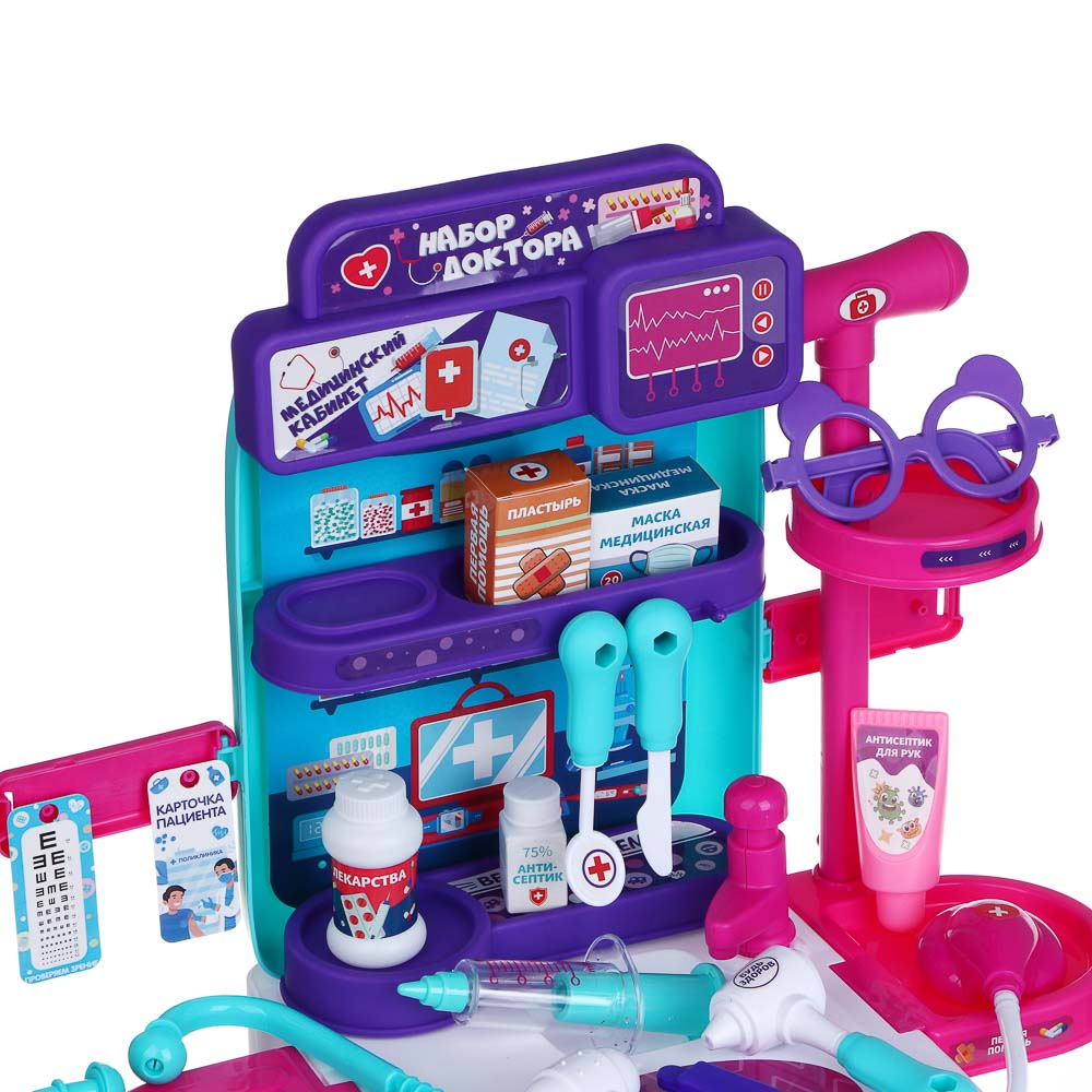 ИГРОЛЕНД Игровой набор доктора в чемодане, PP, картон, 24х13х31 см - #6