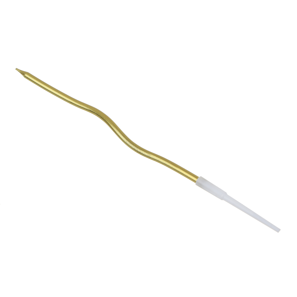 ВСЁГАЗИН Свечи для торта, набор 12 шт, витые, золото, серебро, 5х21 см - #3