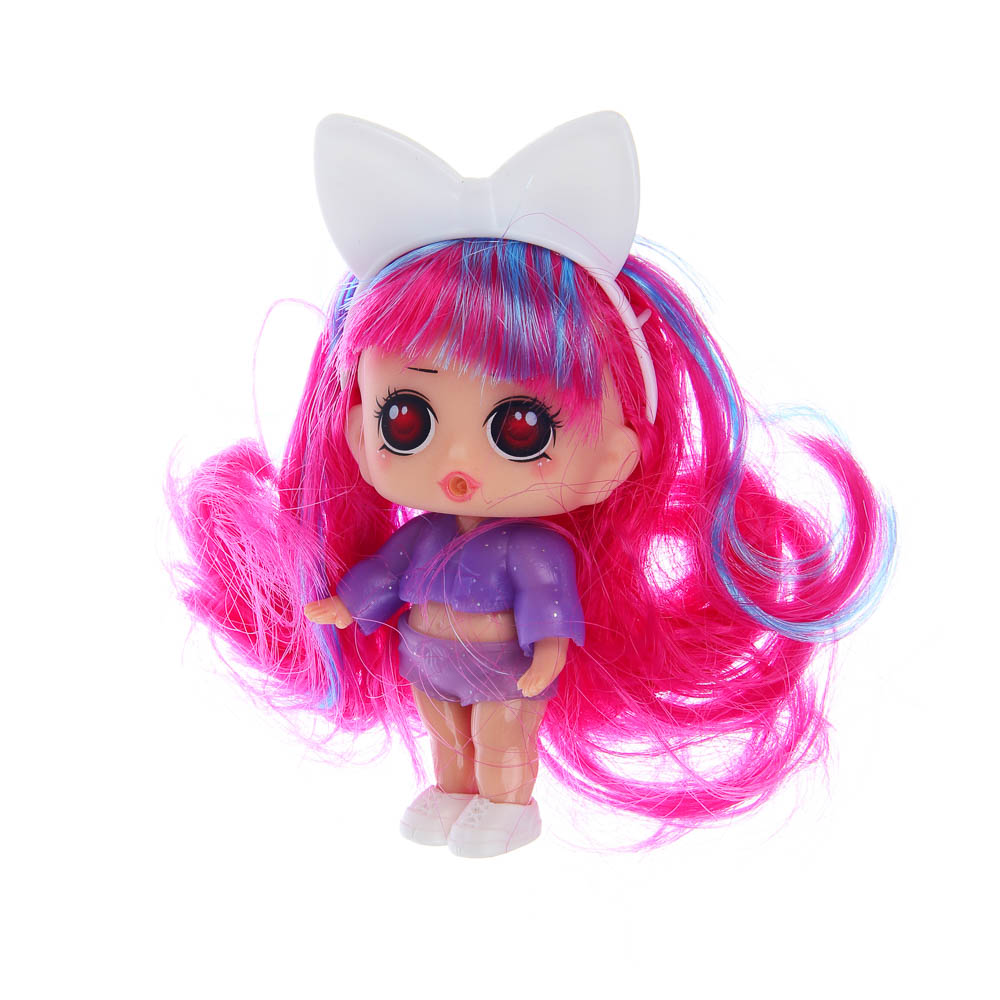 ИГРОЛЕНД Кукла-сюрприз в шаре-подставке, 7 пр., ПВХ, РР, 9,5х9,5х9,5см, 6 дизайнов - #9