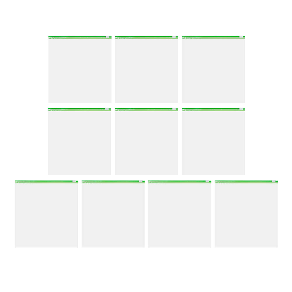 Пакеты с замком-слайдером, 10шт, 27х28см, 50мкм, 3 литра, полиэтилен - #4