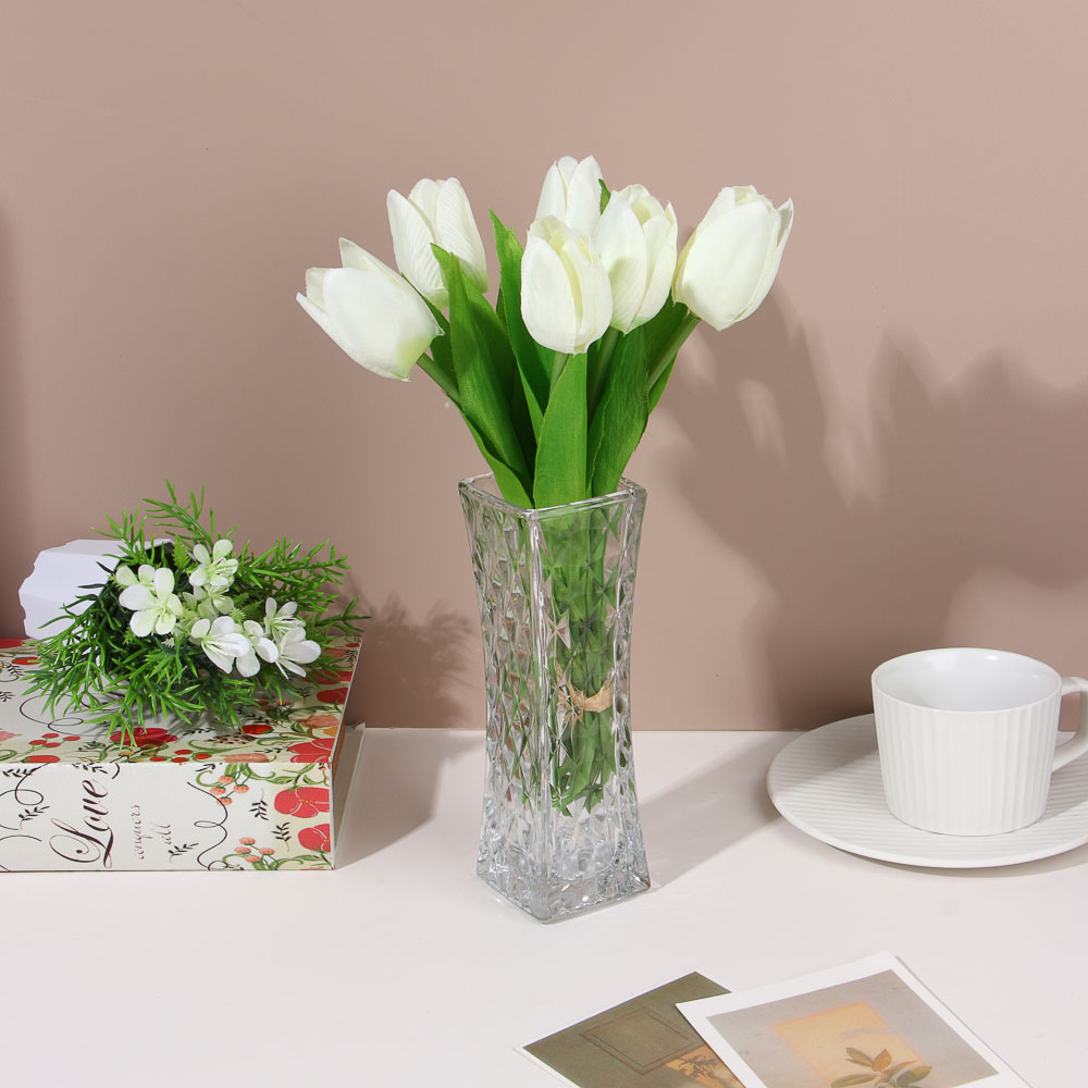 Ваза стеклянная, 5,5х6x18 см, 3 дизайна - #5