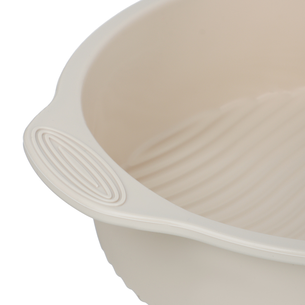 SATOSHI Форма для выпечки с ручками, круглая, 28х5,5см, силикон - #3