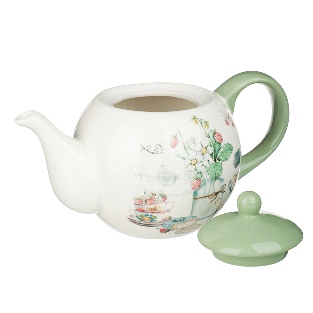 MILLIMI Земляника Чайник, 900мл, керамика - #2