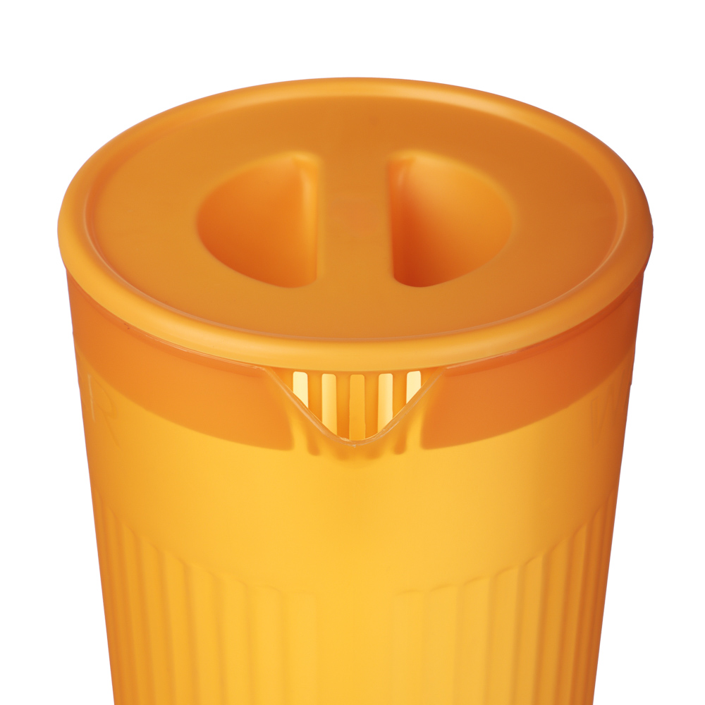 Набор кувшин для воды с крышкой 2л, 4 стакана, 2 цвета, пластик - #6