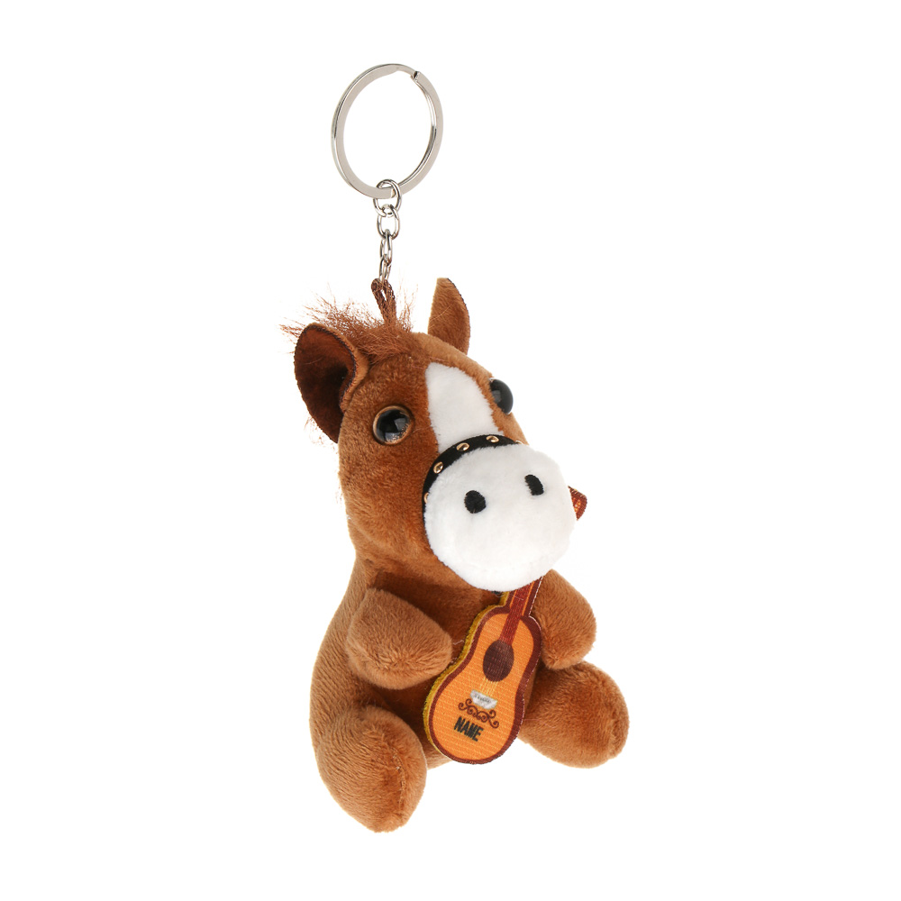 СНОУ БУМ Сувенир мягкий в виде лошадки с гитарой 11x6x7 см, полиэстер, 4 дизайна - #3