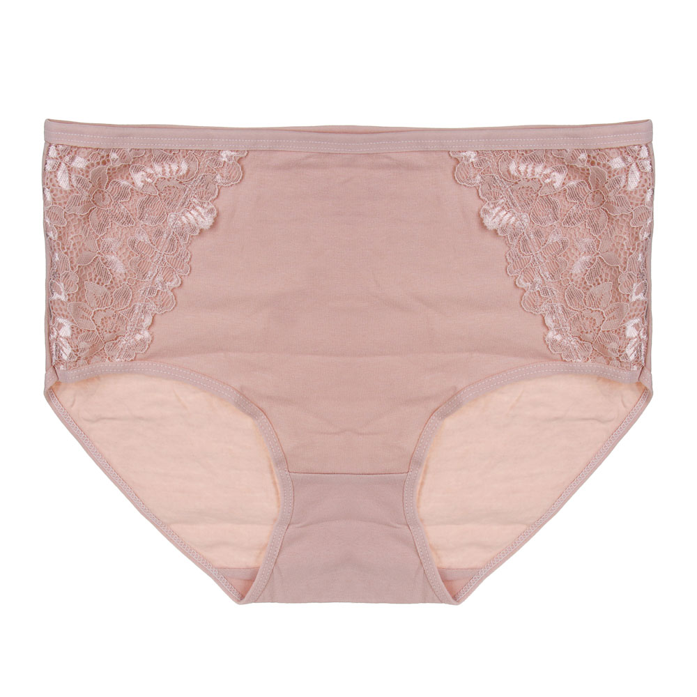 GALANTE Трусы женские макси с декором, р.48, 95%хлопок, 5%спандекс, бежевый, НБ25-14 - #1