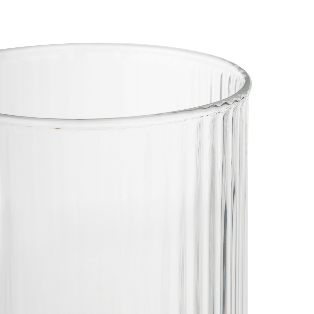 MILLIMI Набор стаканов Астра 400 мл, 2 шт, стекло, рифленый - #4