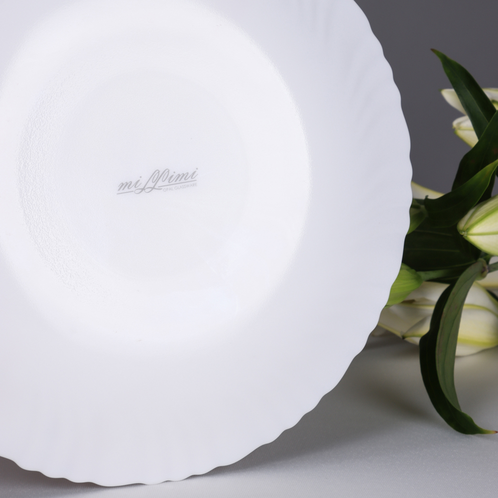MILLIMI Бьянко Плюс Тарелка подстановочная, опаловое стекло, 24см - #5