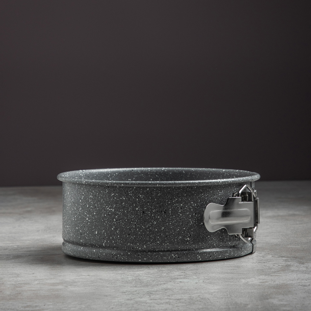 SATOSHI Буко Форма для выпечки круглая разъемная, угл.сталь, 24х6,5см, антиприг. покрытие "Мрамор" - #8