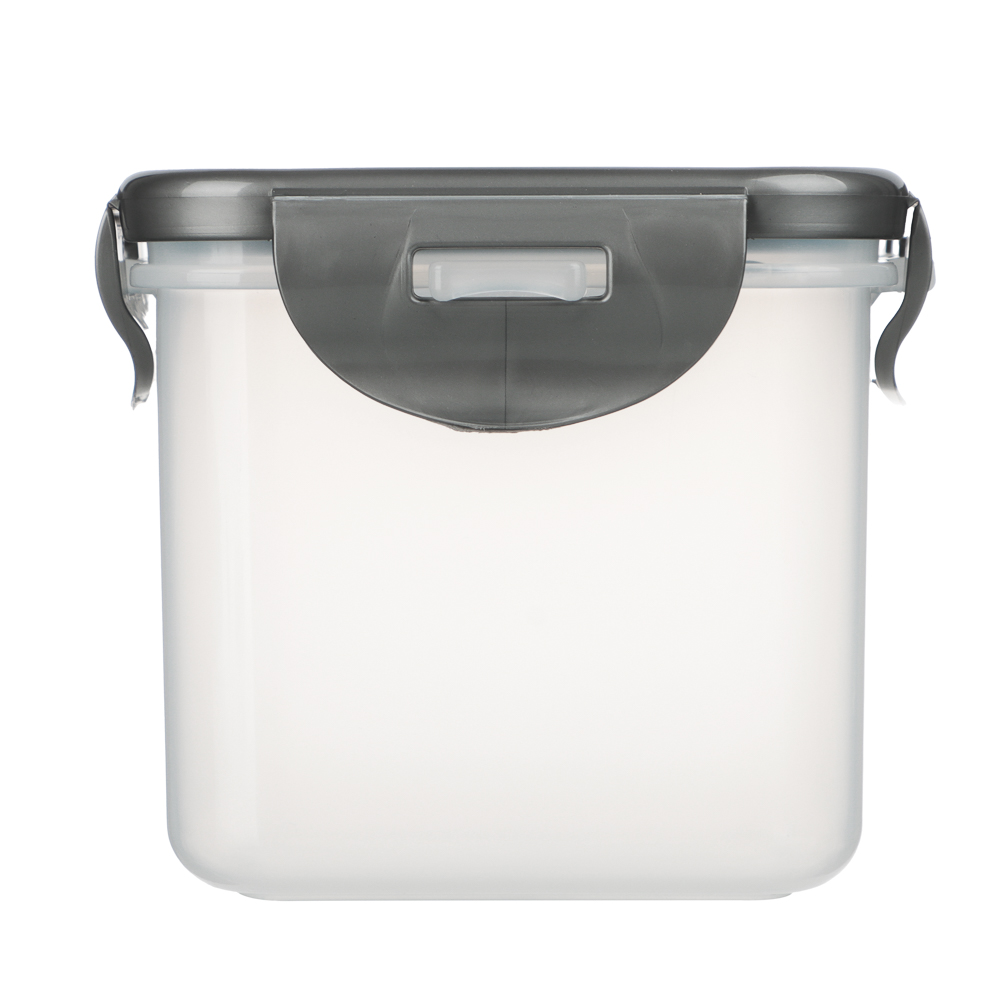 Контейнер герметичный для СВЧ с защелками, 0,63л, 130х100х85мм, пластик - #4