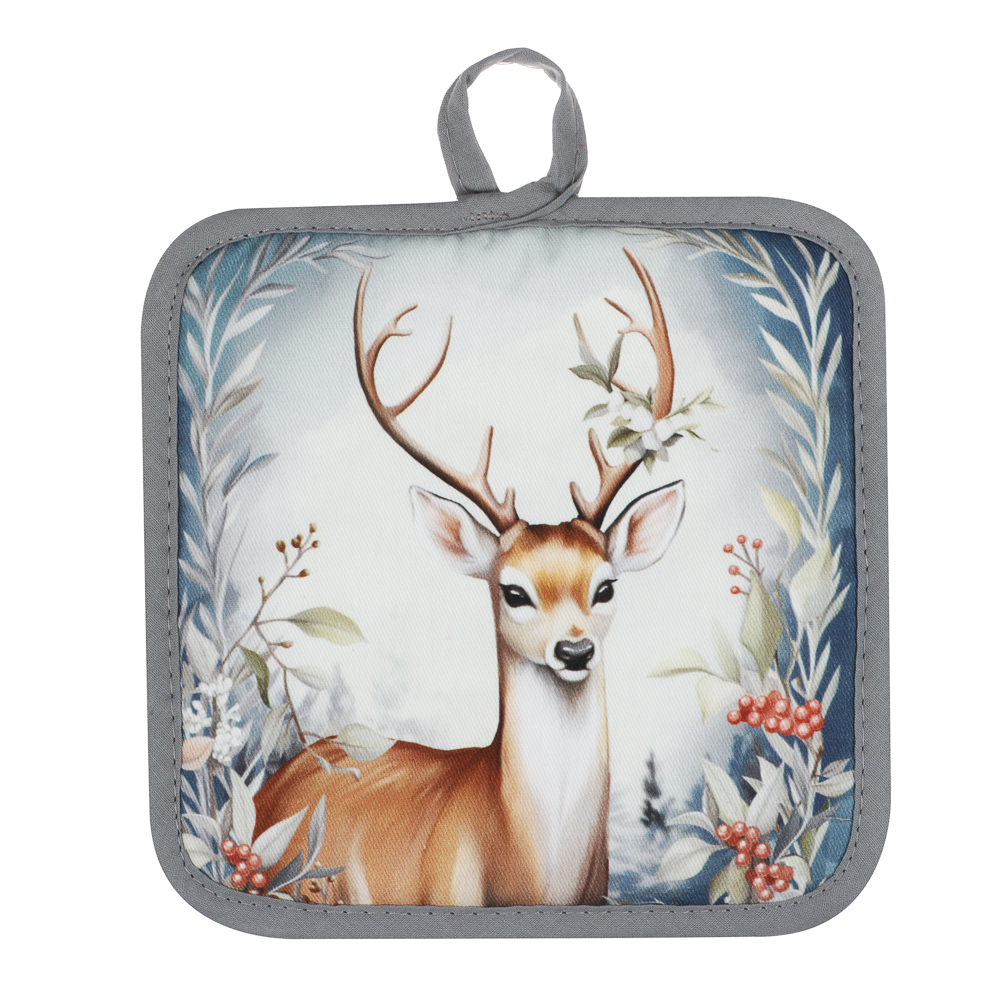 PROVANCE Нордик Прихватка, 18х18см, 100% хлопок, олень - #1