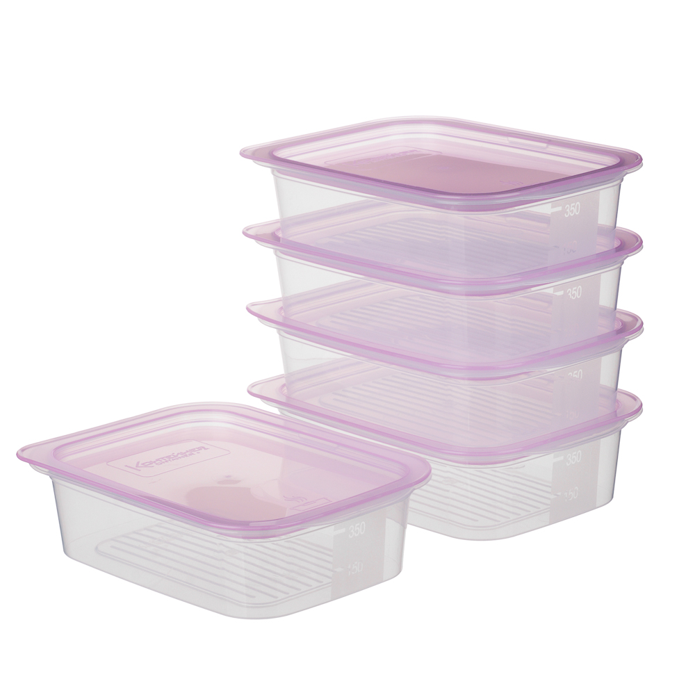 Набор контейнеров пищевых 16шт: 0,23л х 6шт, 0,49л х 5шт, 0,66л х 3шт, 1,1л х 2шт, пластик - #7