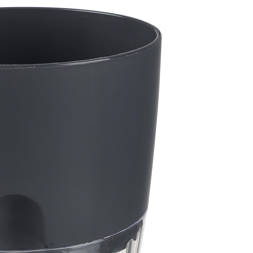 Горшок для цветов с поддоном "Аквадуэт" 1,5л, d13см, цв.антрацит - #2