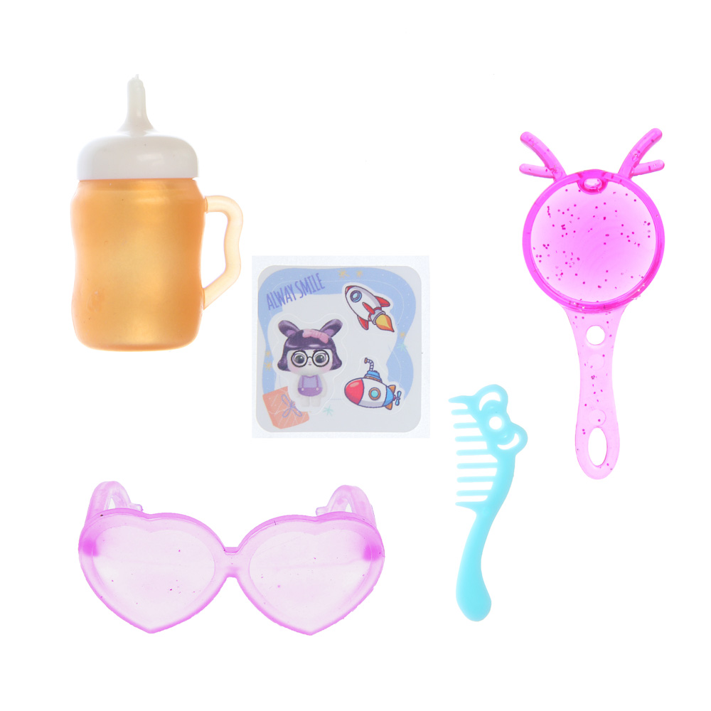 ИГРОЛЕНД Кукла-сюрприз в шаре-подставке, 7 пр., ПВХ, РР, 9,5х9,5х9,5см, 6 дизайнов - #10