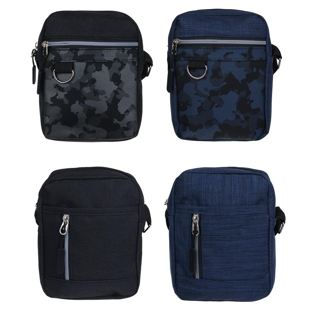 Сумка мужская на длинном ремне тм ЮL Глео, ПЭ, 18х14х6см, 2 дизайна,2 цвета, КЖС24-06 - #1