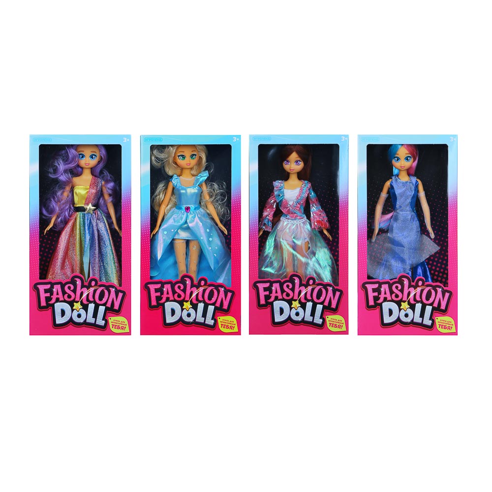 ИГРОЛЕНД Кукла Fashion doll, 29см, PVC, полиэстер, 20х31х5см, 8 диз. - #3