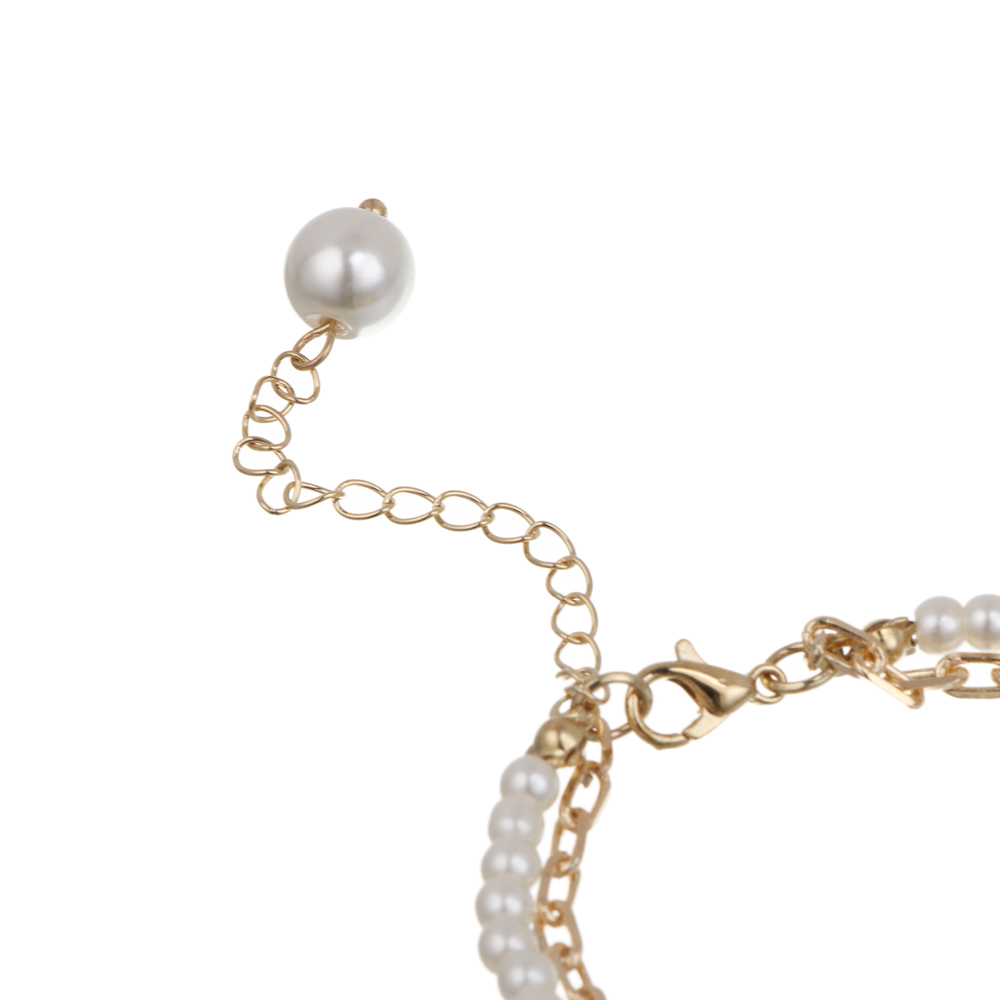 Браслет 15,5см, медь, стекло, 2 цвета, БЖ25-19 - #5