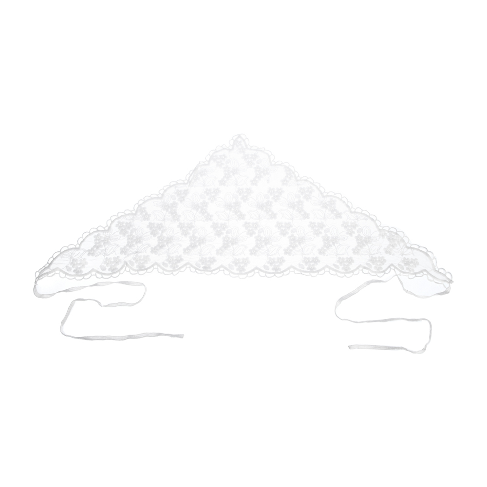 Косынка, 100% полиэстер, тм GALANTE, р-р 62*40*40, белая, #1 - #2