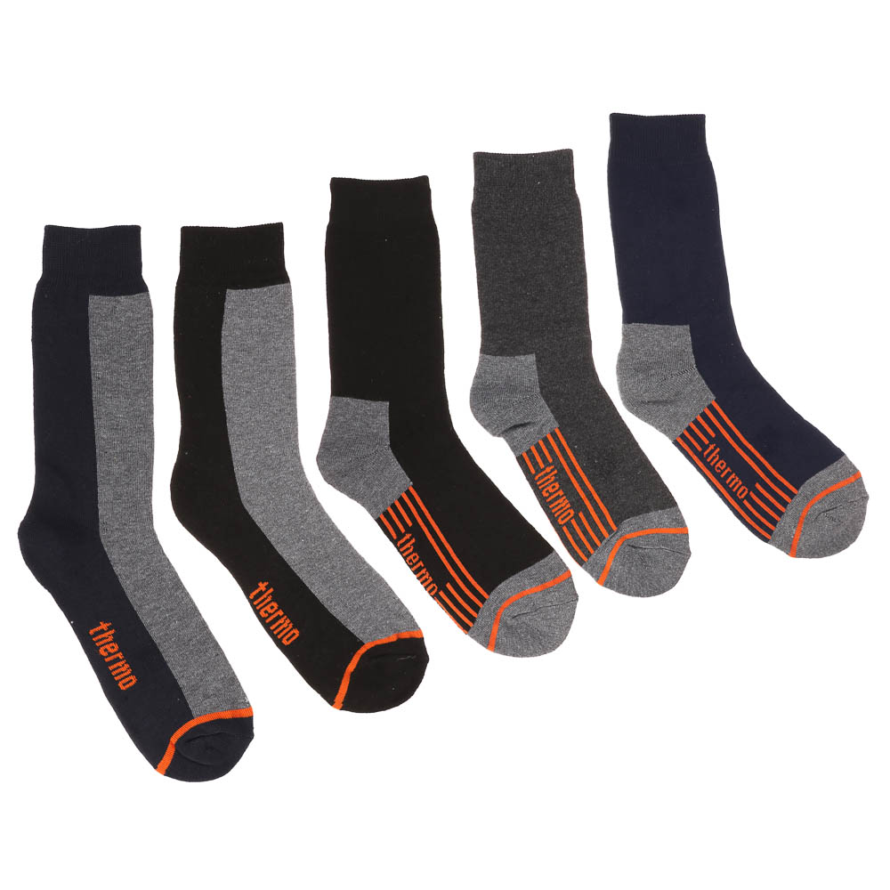 Термоноски мужские классические R082 р. 40-44, состав полиэстер 92%, спандекс 6%, латекс 2% - #4