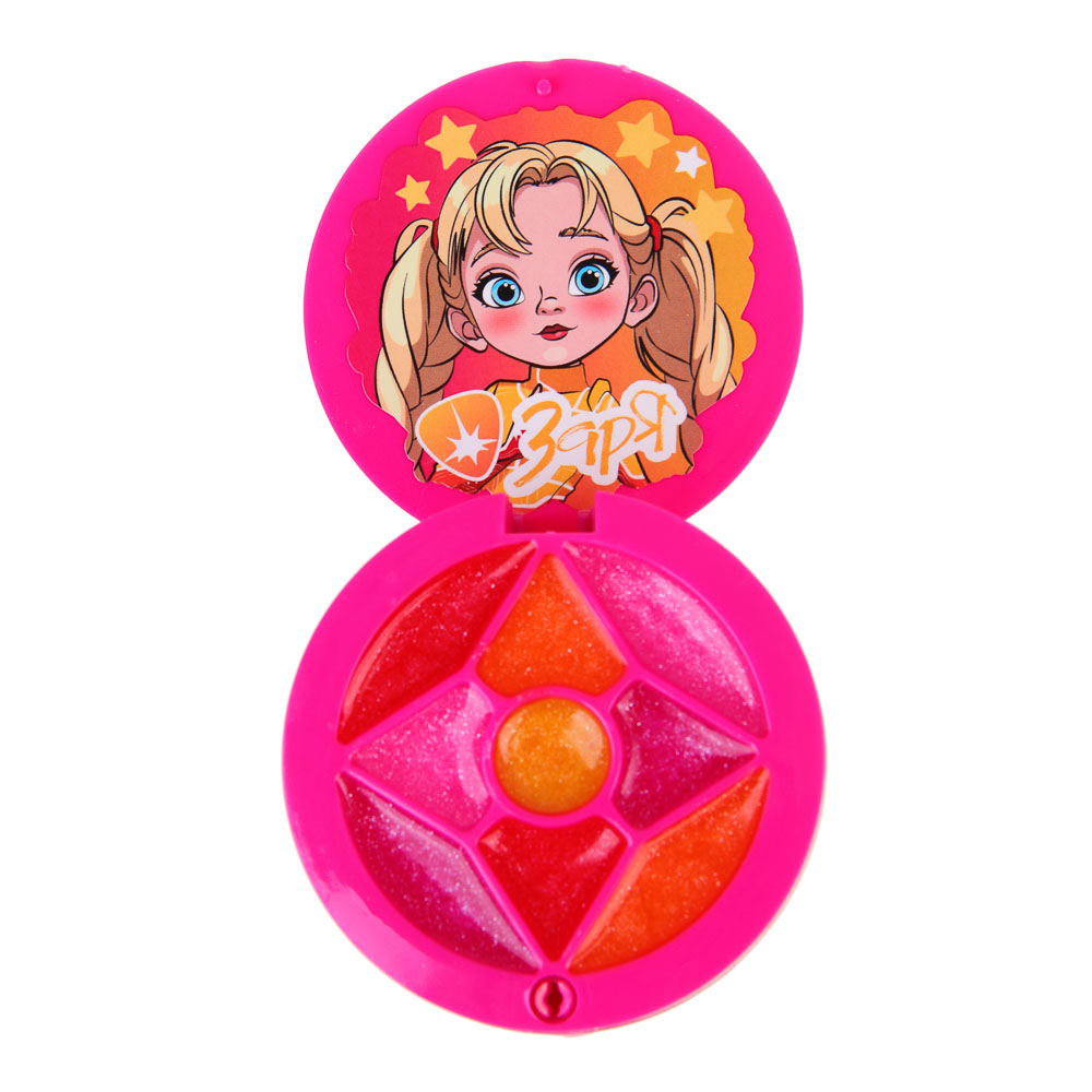 BY Русские Супергерои Набор детской косметики: тени, блески для губ, аппликатор, зеркало, #77020 - #5