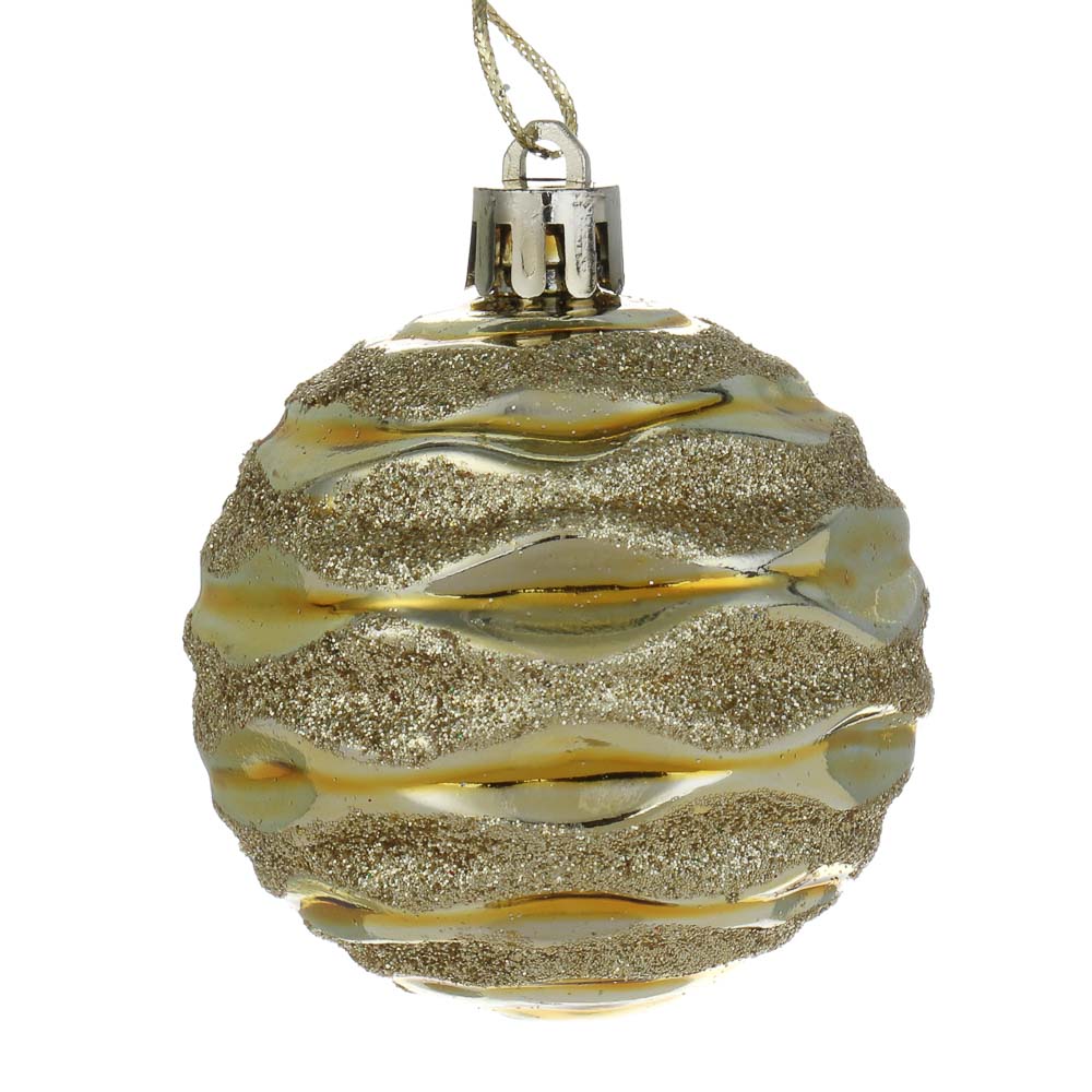 СНОУ БУМ Набор шаров 6 см, 6 шт, золото, 26-197 - #2