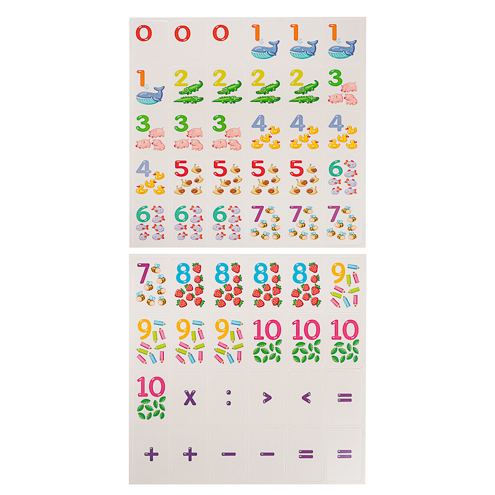 10 КОРОЛЕВСТВО Развивающая магнитная игра "Буквы/Цифры", 24х40х0,2см, 4 дизайна - #17